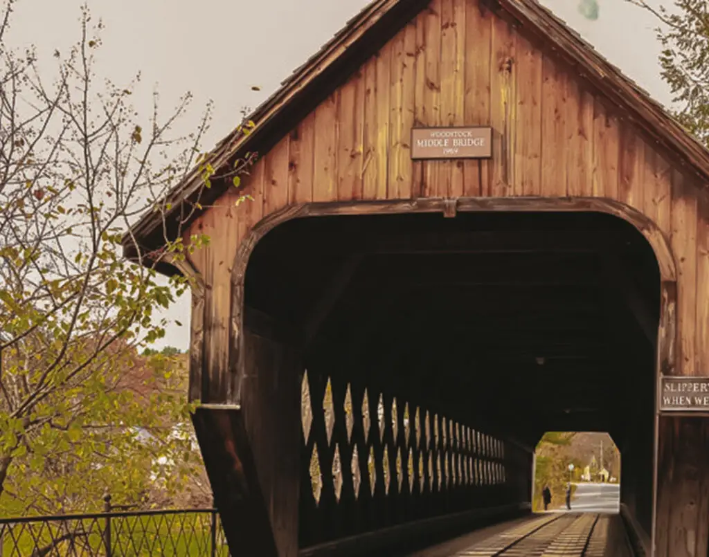 Covered bridge Woodstock Vermont
