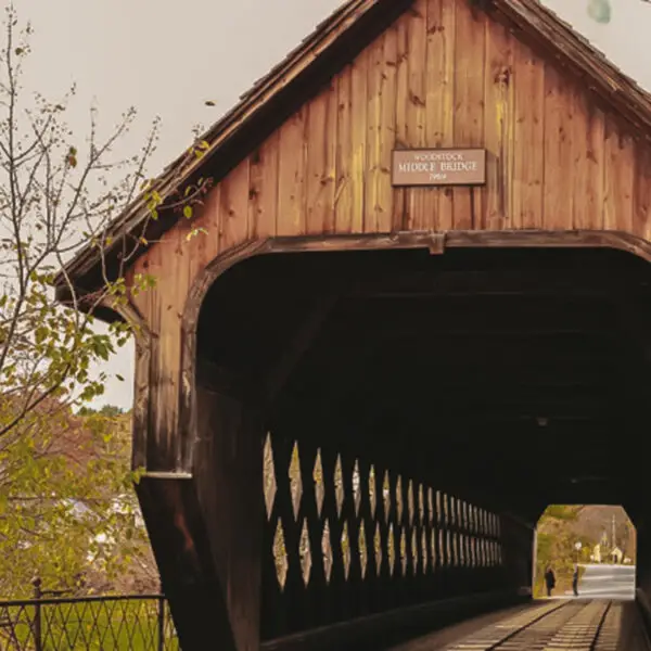 Covered bridge Woodstock Vermont