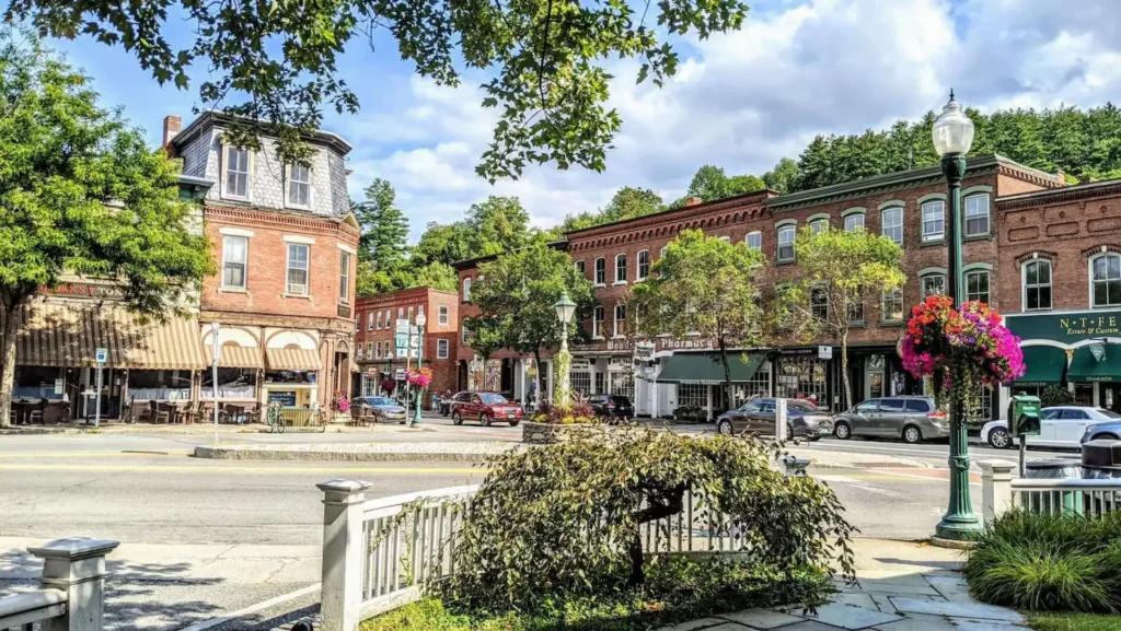 Downtown Woodstock Vermont`