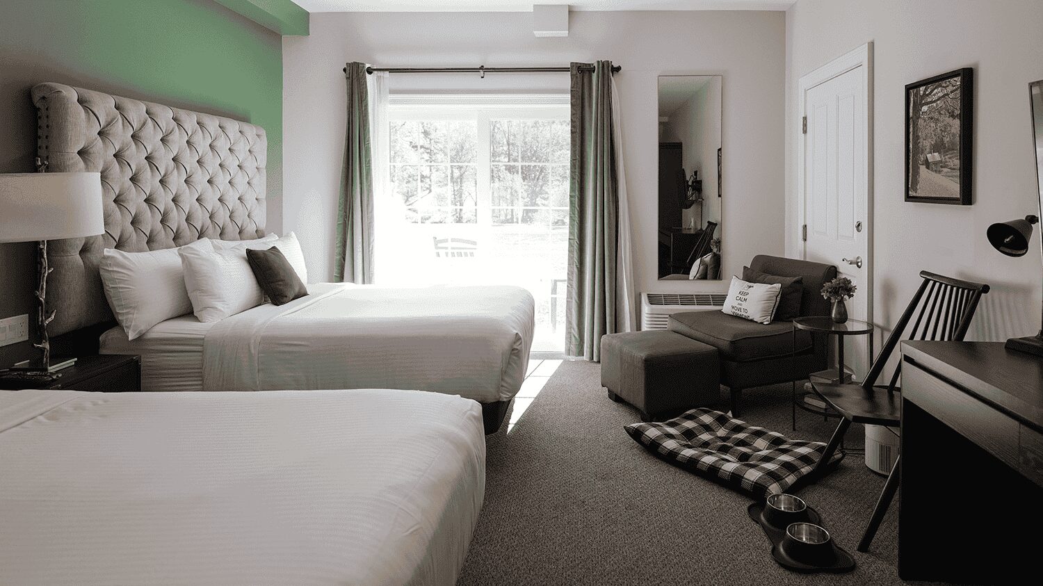 Pet Friendly Queen room with two beds